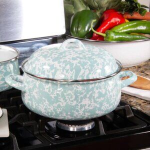 Golden Rabbit Dutch Oven - Sea Glass